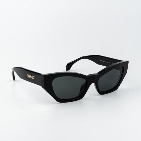 Versace Women Sunglasses Black Grey Cat Eye VE4488U GB1/87 NEW AUTHENTIC main image 9